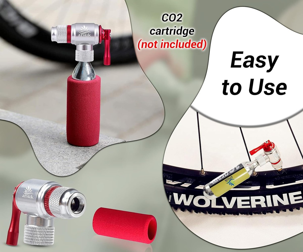 Bike Pump Bike Tire Inflator ZenCart CO2 With Pressure Gauge