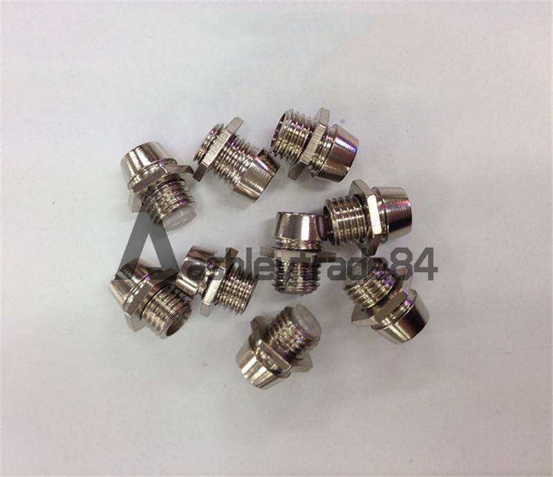 3mm/5mm Chrome Metal Led Holder Bezel Mounts Panel Display Leds Clip Holders New