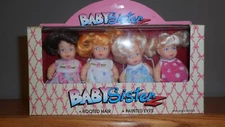 1990 Vtg Baby Sister Mini 4.5" Doll Lot 4 Cititoy New Box 6486 Toy Girl Miniatur