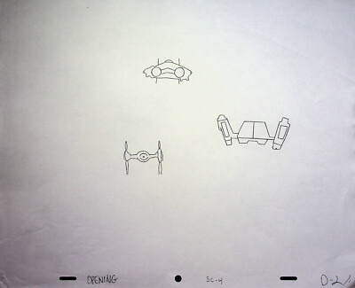 Star Wars Droids The Adventures of R2-D2 & C-3PO Production OPENING TITLE Pencil