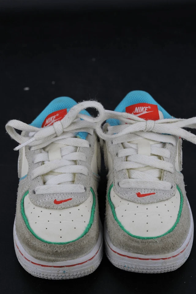 Детские Nike Air Force 1 LV8 2 BT 8.5C бледные цвета слоновой кости белые Picante красные FQ8352 110 - Изображение 4 из 4