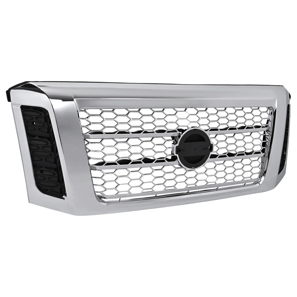 For Nissan Titan XD 2017-2019 Front Upper Grille Assembly Chrome Painted Grill - Image 2 of 4