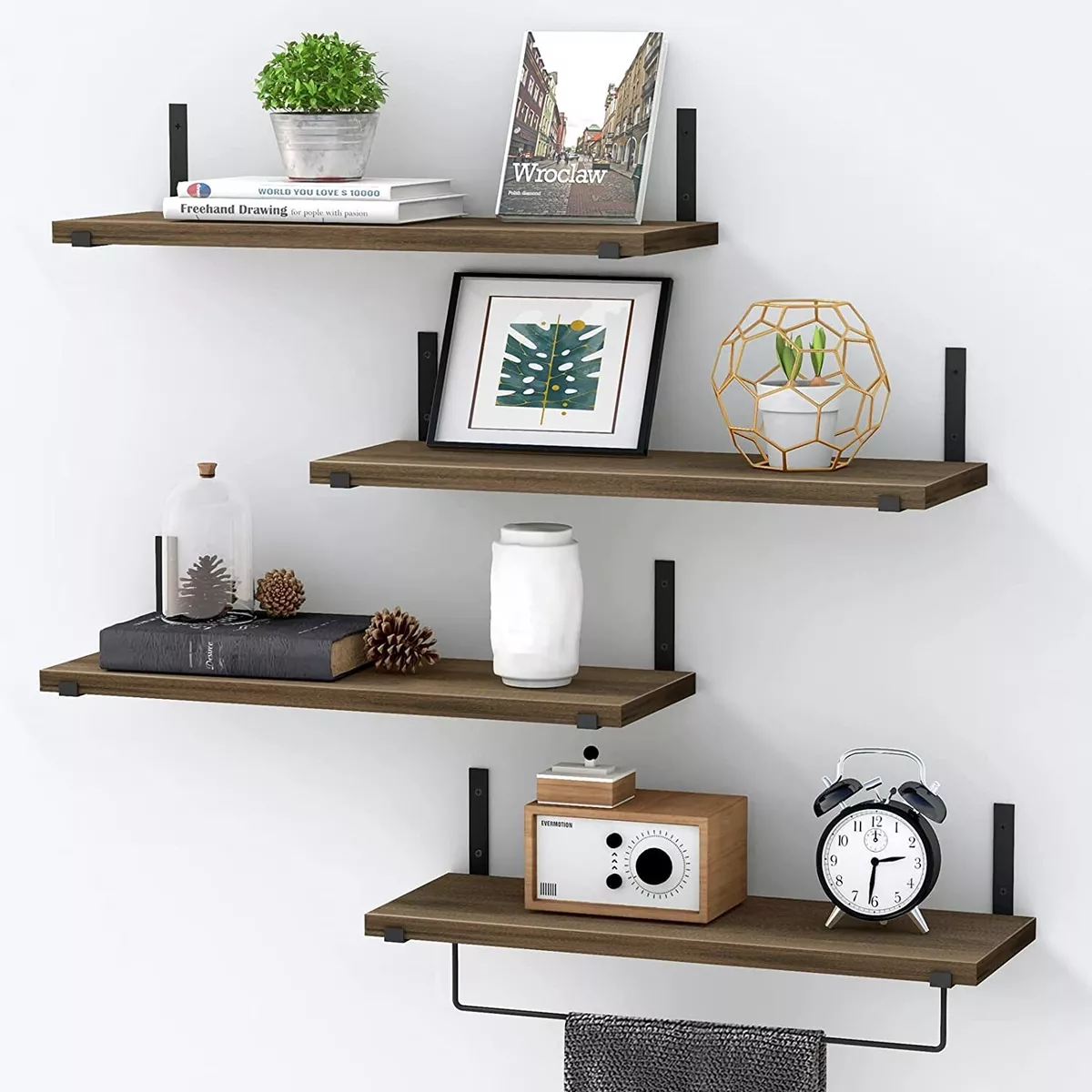 Floating Shelves Rustic Floating Shelves for Wall Bathroom Bedroom