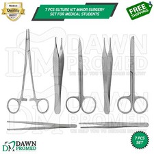 7 Pcs Suture Kit Minor Surgery Instruments Set For Medical Students German Grade