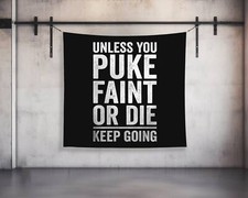 Motivational Gym Tapestry - Custom Home Gym Wall Art