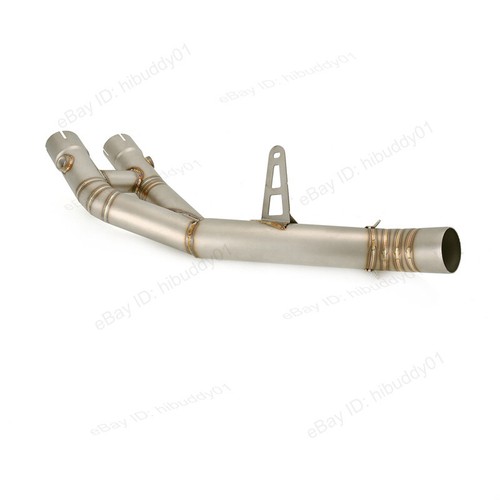 For Yamaha YZF R1 R1M 2015-2025 Exhaust Tips Mid Pipe Carbon Fiber Muffler Black - Picture 9 of 9