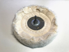 Flanelowa tarcza polerska 150x20mm, ze śrubą, odciągnięta polerowanie na wysoki połysk