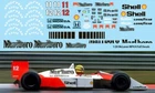 1/20 Decals for McLaren MP4/4 FULL FOR TAMIYA SENNA PROST TBD66