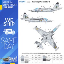 Foxbot FM48-021 1/48 Masks for Sukhoi Su25 Blue19 Ukranian AirForces Light Pixel