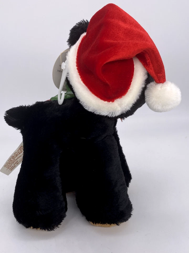 Black Bear Santa Plush DanDee Hat 8in Tall Collector's Choice Holiday Pals - Image 4 of 4