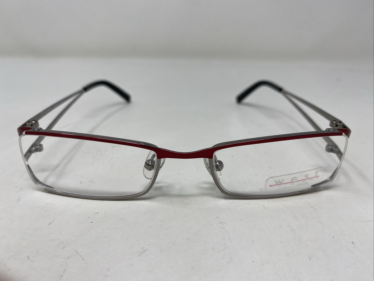 小物 La Classe Italiani West Original Italy 99331 C.3 52-18-135 Red Wine/Silver Eyeglasses