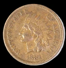 1881 1C BN Indian Cent- Choice VF- SMH-2268