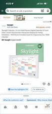 Skylight Calendar 15" Touchscreen Wall Planner Digital Display White