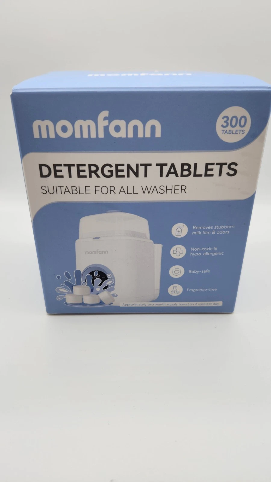 Momfann Bottle Detergent Tablets 300 Count New In Box Free Shipping
