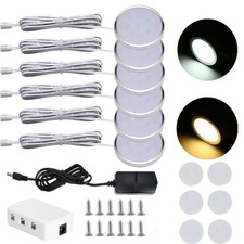 LED Under Cabinet Lights Kitchen Closet Recessed Unit Light Fitting UK Plug in