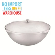 Cast Aluminum Asian Cauldron (Kazan) with Lid 23.2-qt (22 L) FreeShipping
