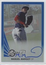 2015 Leaf 25th Baseball Metal Blue 23/25 Manny Margot Manuel #BA-MM1 Auto 0c6