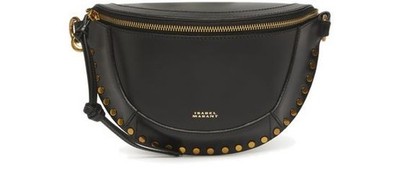 ISABEL MARANT Skano Black Leather Belt Bag New & Authentic
