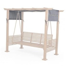 Swing Canopy Replacement Cover 10.5 x 3.75 ft Patio Waterproof Outdoor Swing