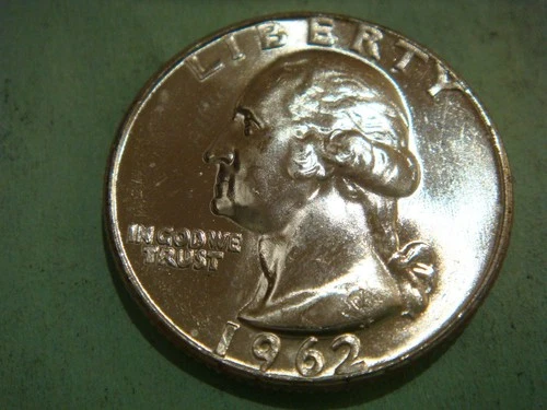 1962 P Washington Quarter - Beautiful Uncirculated, actual coin