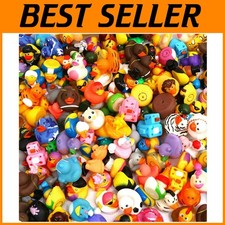 200-Pack Mini Duckies Bath Toys Assorted Rubber Ducks