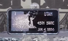 *HAMILTON MINT* 1oz .999 Silver Bullion *UTAH* 45th State Art Bar ECC&C, Inc.