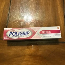 SUPER POLIGRIP Denture Adhesive Cream Original 2.4 Oz