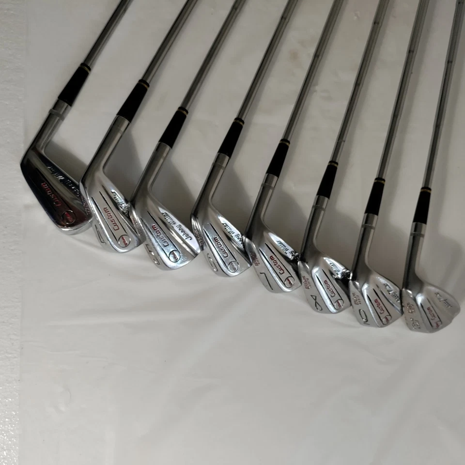 Juego de hierros Wilson Johnny Miller 3-PW varillas de acero flexibles individuales a juego diestro Foto 4 de 4