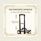 Byootique Rolling Makeup Train Case on Wheels Cosmetic Trolley Art Deco Pastel — photo 2