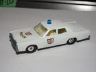 Lesney Matchbox 55 or 73 Mercury Police Car BLUE Dome Light Chrome Hubs No Box