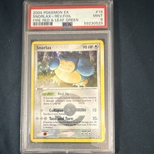 Pokemon 2004 EX FireRed & LeafGreen Snorlax 15/112 Reverse Holo PSA 9 on eBay