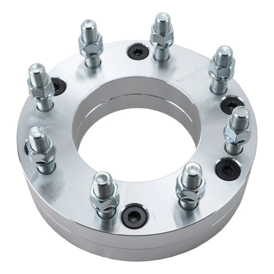 4Pc 2" 6x5.5 to 8x6.5 Wheel Adapters Fit For Chevrolet GMC 6 Lug to 8 Lug 14x1.5 - Image 4 of 4