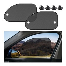 2 PCS Universal Car Window Shade, UV Rays Protection Automotive Sun Shades wi...