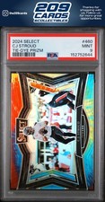 2024 Panini Select #460 Cj Stroud Tie-Dye Prizm PSA 9