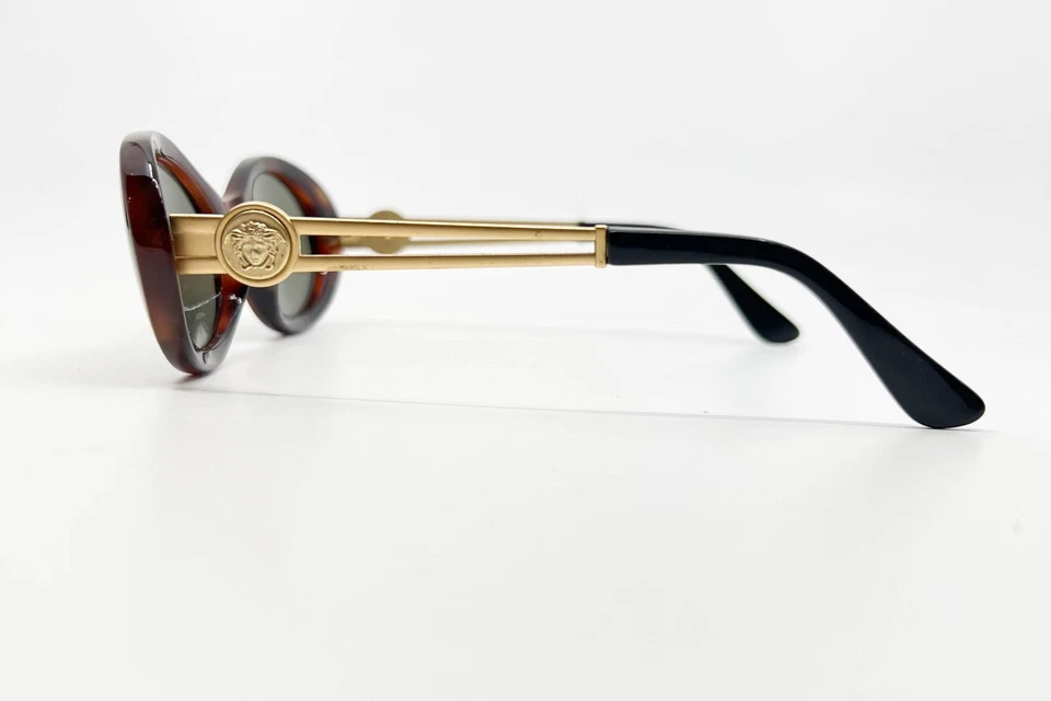 Gafas de sol de colección Gianni Versace doradas Medusa Mod 342/A Col 900 marrón 19083 Foto 3 de 4