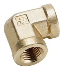 Parker Hannifin Adapter Pipe Fitting, 3/8" Female Thread x 3/8" Male Thread