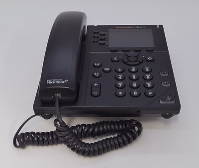 Polycom Phone VVX 350 6-Line Business IP Desk Black 2201-48830-001 - USED RESET