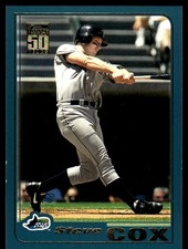 Steve Cox 2001 Topps #36 Devil Rays MLB READ FREE SHIPPING AutographDen