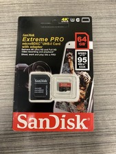 SanDisk Extreme PRO 64GB SDXC UHS-II Class10 U3 Memory Card Speed Up To 95MB/s