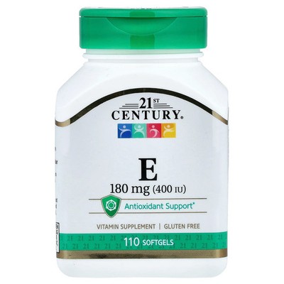 Vitamin E, 180 mg (400 IU), 110 Softgels