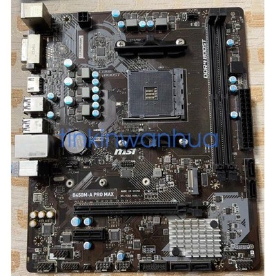For   B450M-A PRO MAX Motherboard Socket AM4 DDR4 Micro ATX &ex