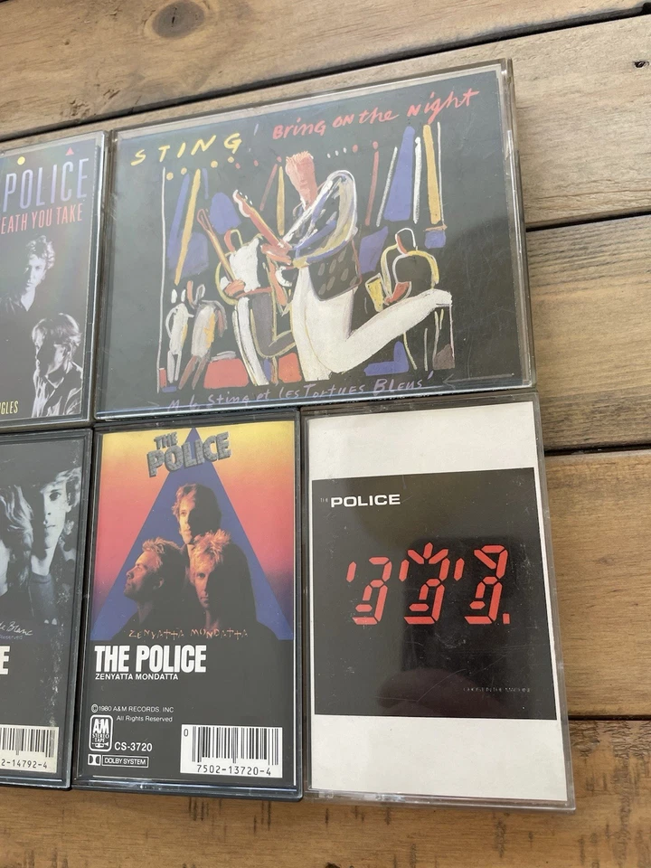 the Police rare HUGE 8 Cassette Tape LOT Outlandos D'Amour Regatta Singles Ghost - Image 3 of 4