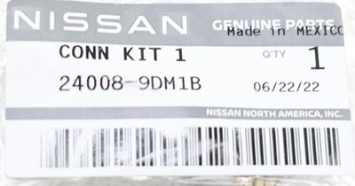 Genuine Nissan Conn Kit 1 24008-9DM1B for sale online | eBay