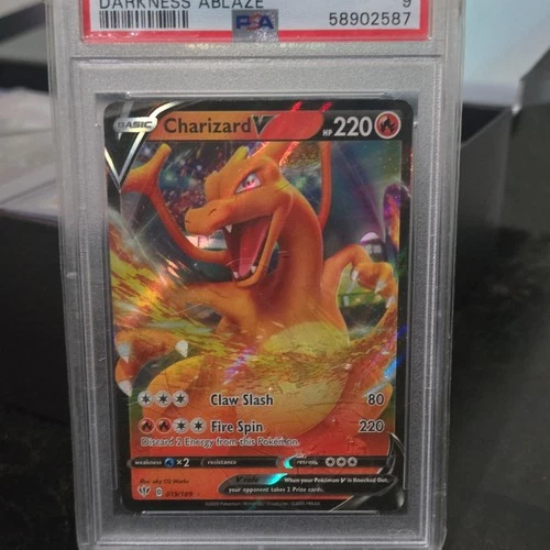 Pokémon Charizard V 019/189 Darkness Ablaze Ultra Rare Full Art Holo PSA 9 2020