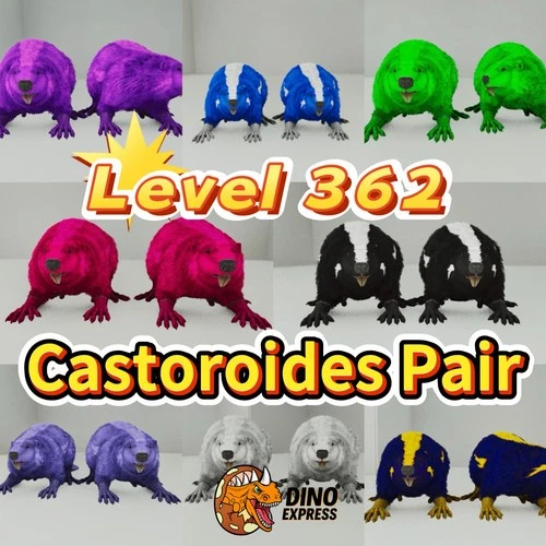 Castoroides Level 362 Pair Clone ARK🦕 Survival Ascended ASA PVE PC/XBOX/PS