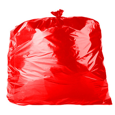 200 x 39'' Red Bin Bags (140g) KITCHEN RUBBISH FOOD WASTE HYGIENE  (1360)