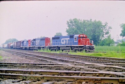 Kodachrome Original Dia Grand Trunk Western Diesel Thornton, IL (1993) #CC762