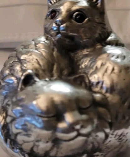Vintage 1992 Arthur Court Aluminium Yin Yang Kätzchen Katze Briefbeschwerer Skulptur Kunst - Bild 4 von 7