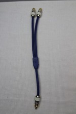 ProFlex RCA Y-Split 1 Male to 2 Female Audio Cable Connector Adapter Gold Plated