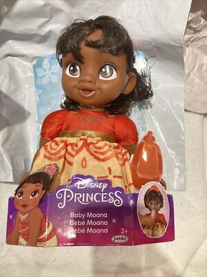 Disney Princess Baby Moana Doll with Bottle New By Jakks Pacific